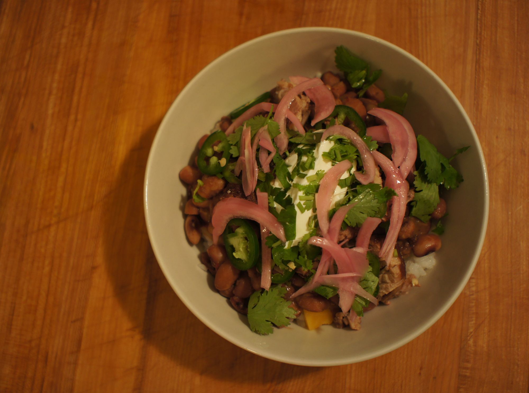 Anasazi Beans with Shredded Pork