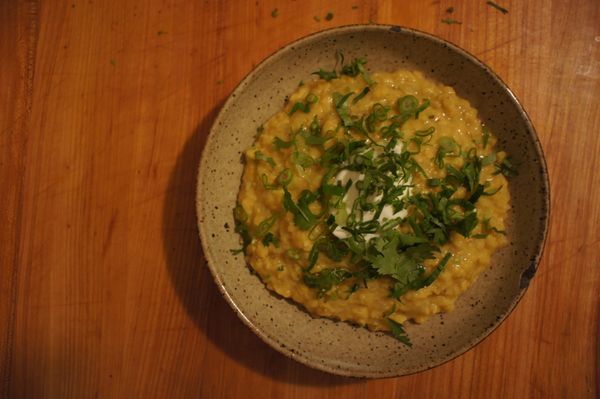 Red Lentils with Coconut and Ginger